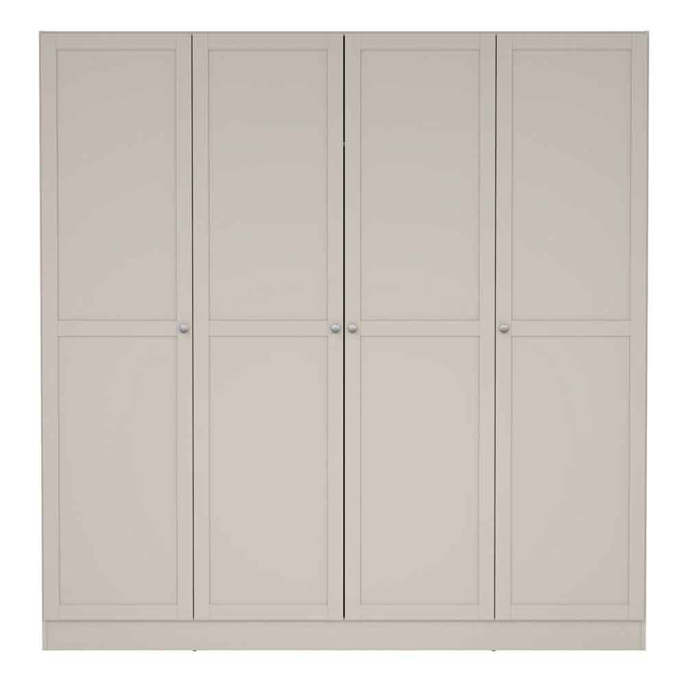 Bensalem Wooden Wardrobe with 4 Doors in Cashmere