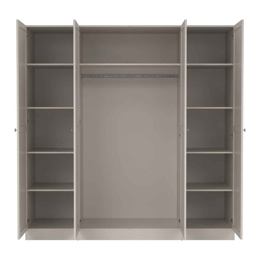 Bensalem Wooden Wardrobe with 4 Doors in Cashmere