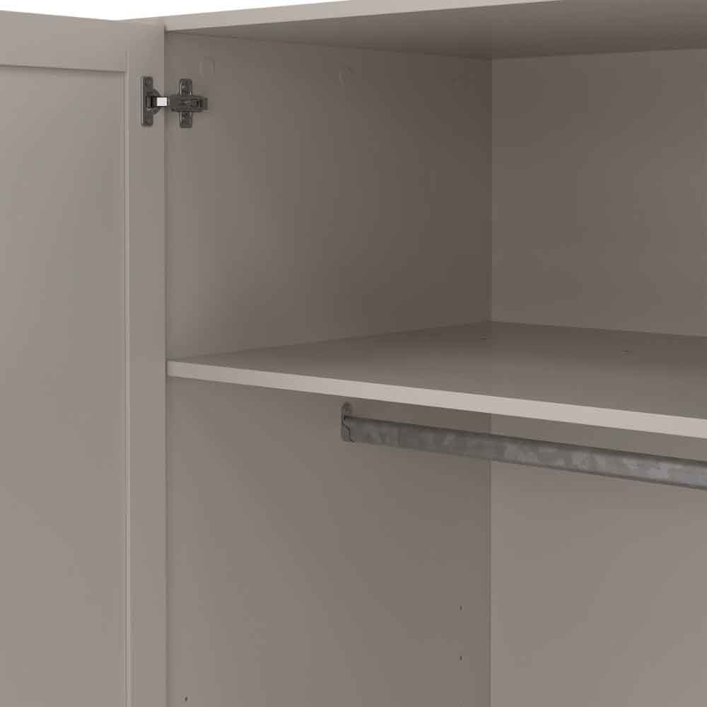 Bensalem Wooden Wardrobe with 4 Doors in Cashmere