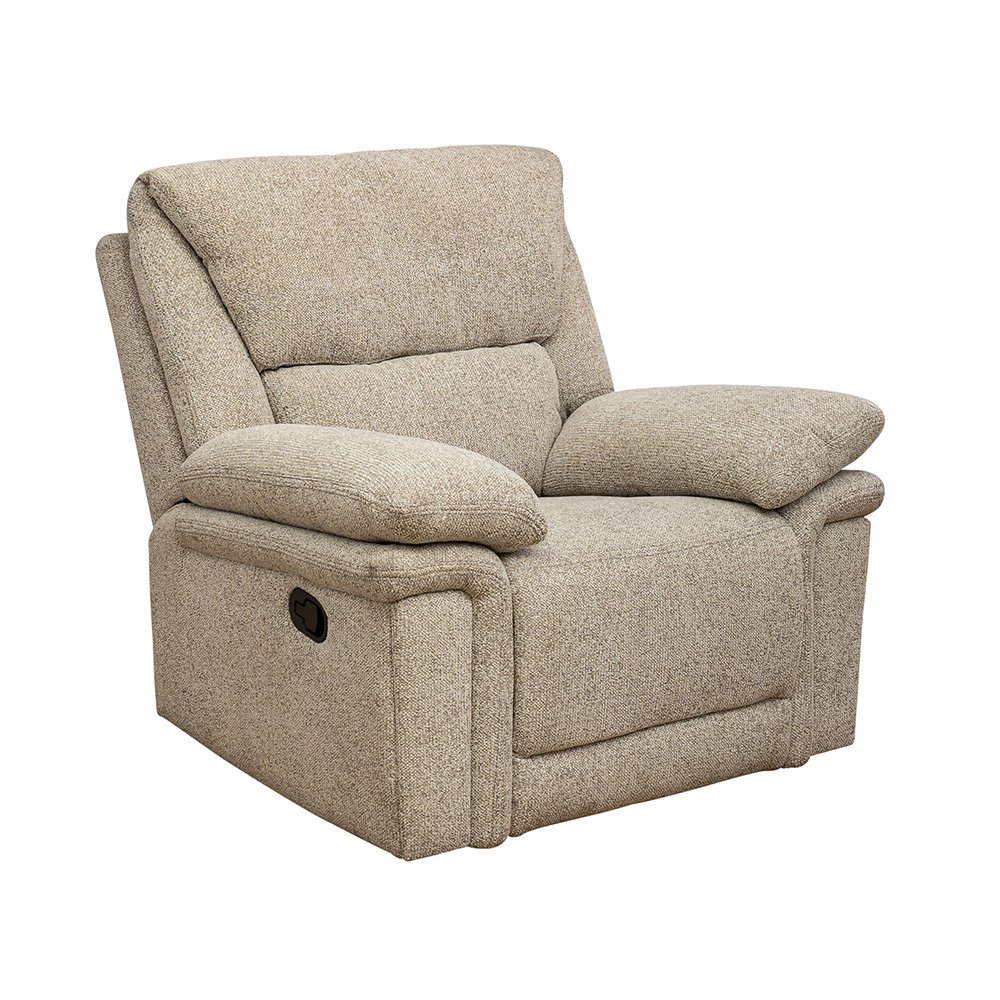 Bentley Fabric Manual Recliner Sofa Suite in Natural