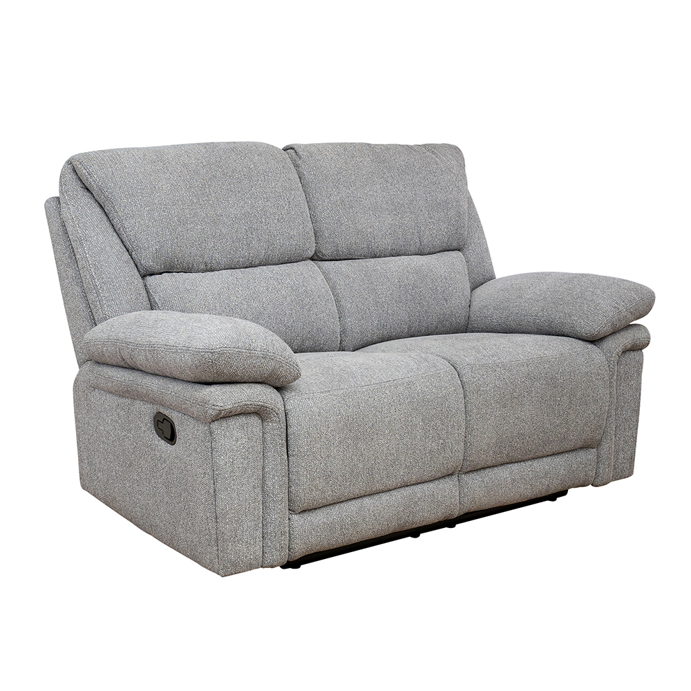 Bentley Fabric Manual Recliner Sofa Suite in Grey