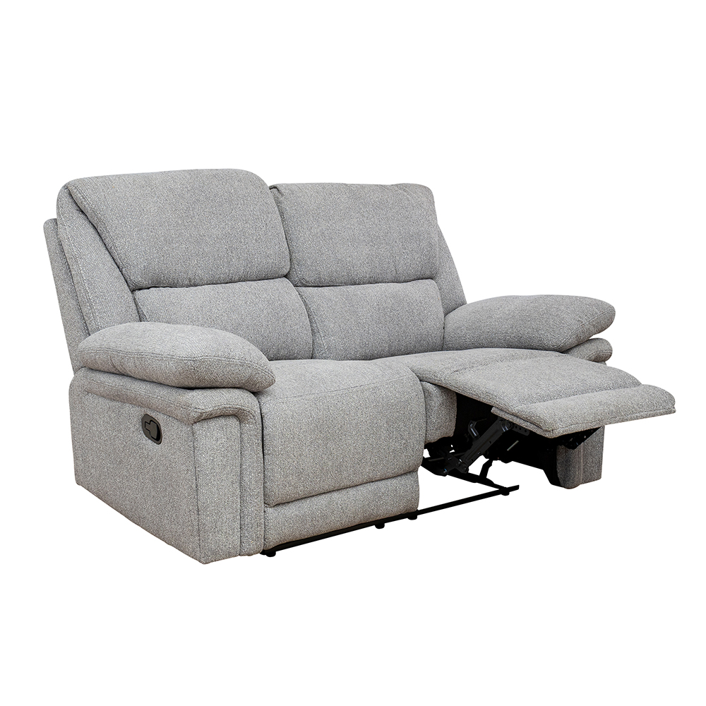 Bentley Fabric Manual Recliner Sofa Suite in Grey