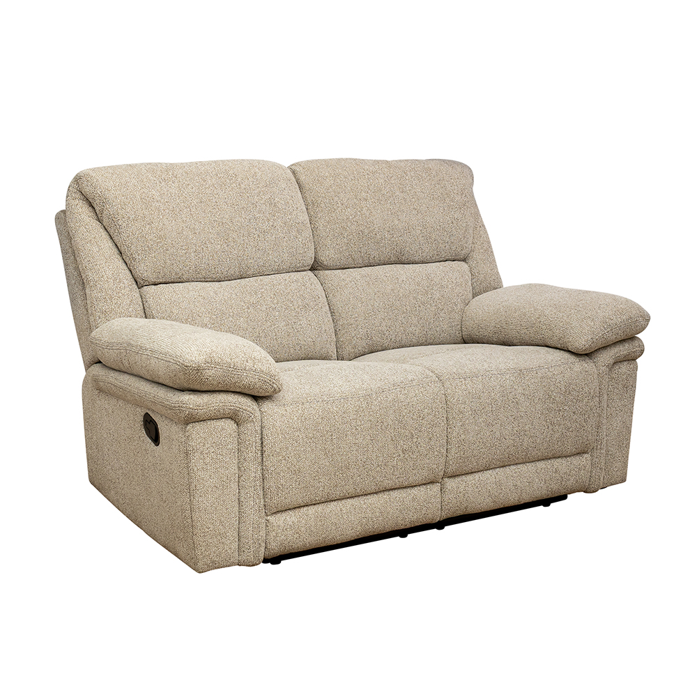 Bentley Fabric Manual Recliner Sofa Suite in Natural