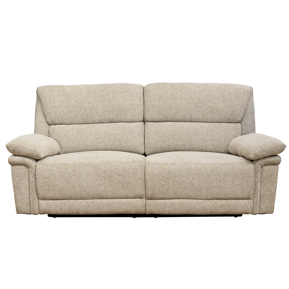 Bentley Fabric Manual Recliner Sofa Suite in Natural