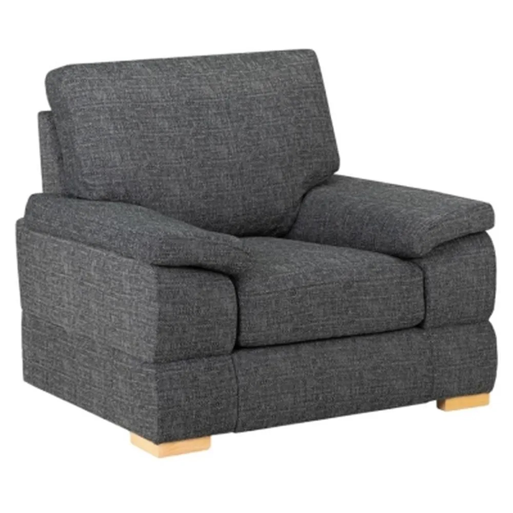Read more about Benton fabric 1 seater sofa in slate