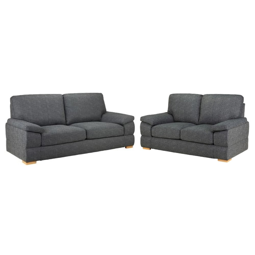 Read more about Benton fabric 3+2 seater sofa set in slate