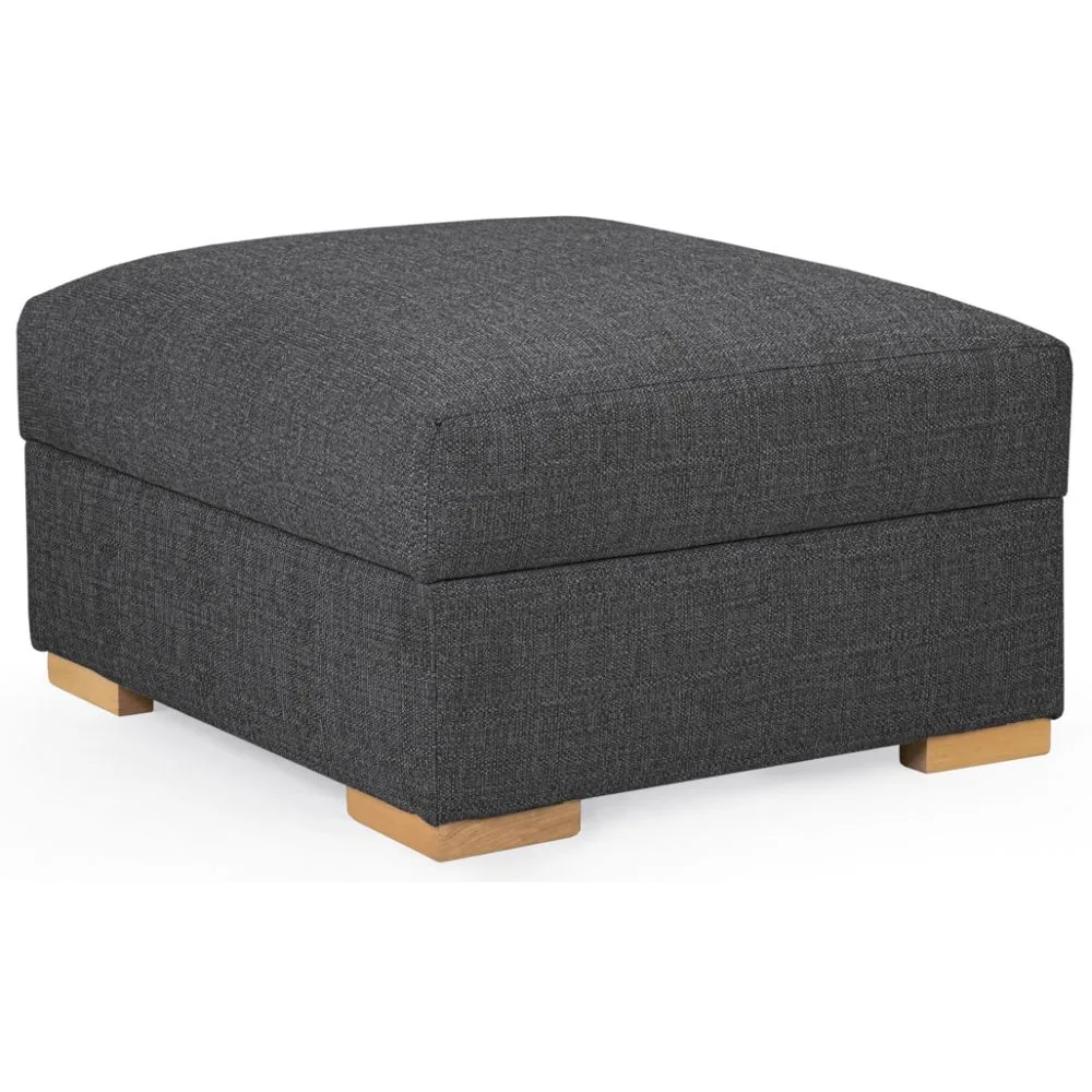 Read more about Benton fabric foot stool in slate