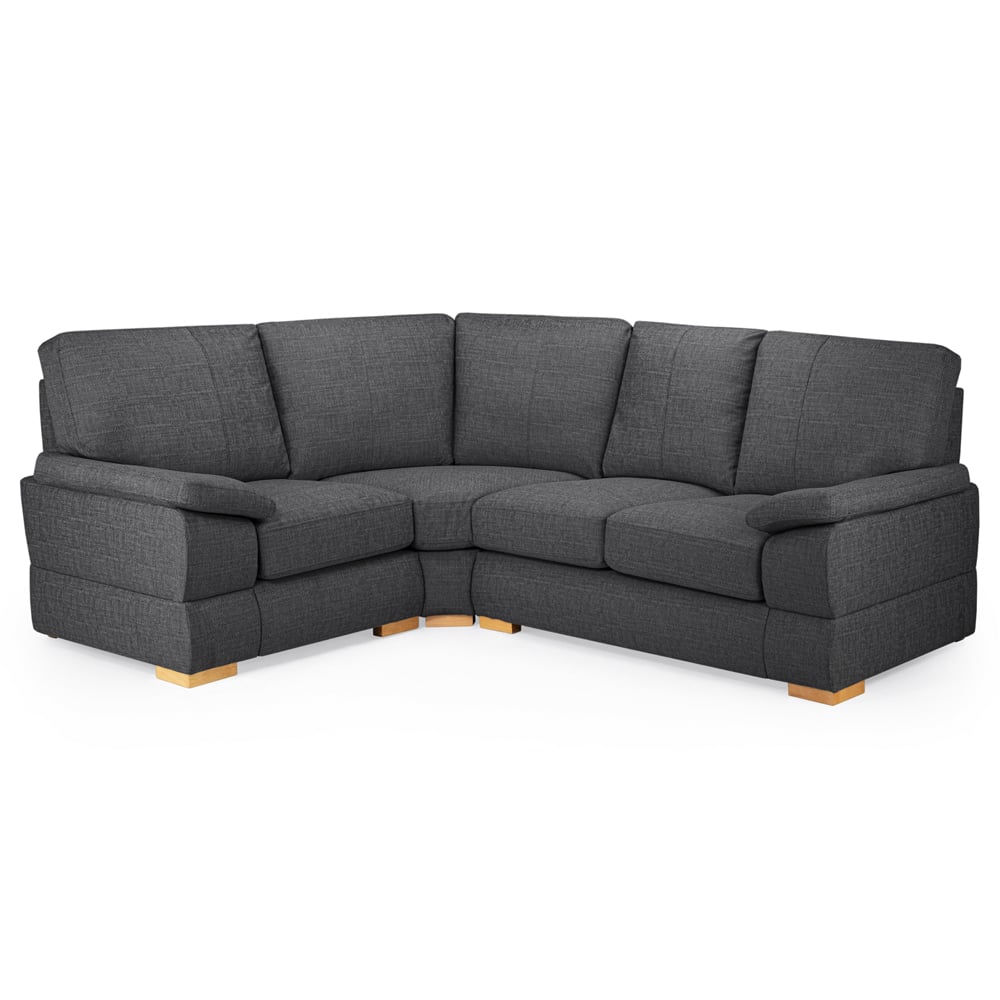 Benton Fabric Left Hand Corner Sofa In Slate