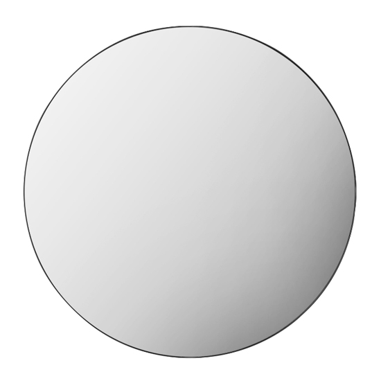 Benton Round Wall Mirror With Black Metal Frame