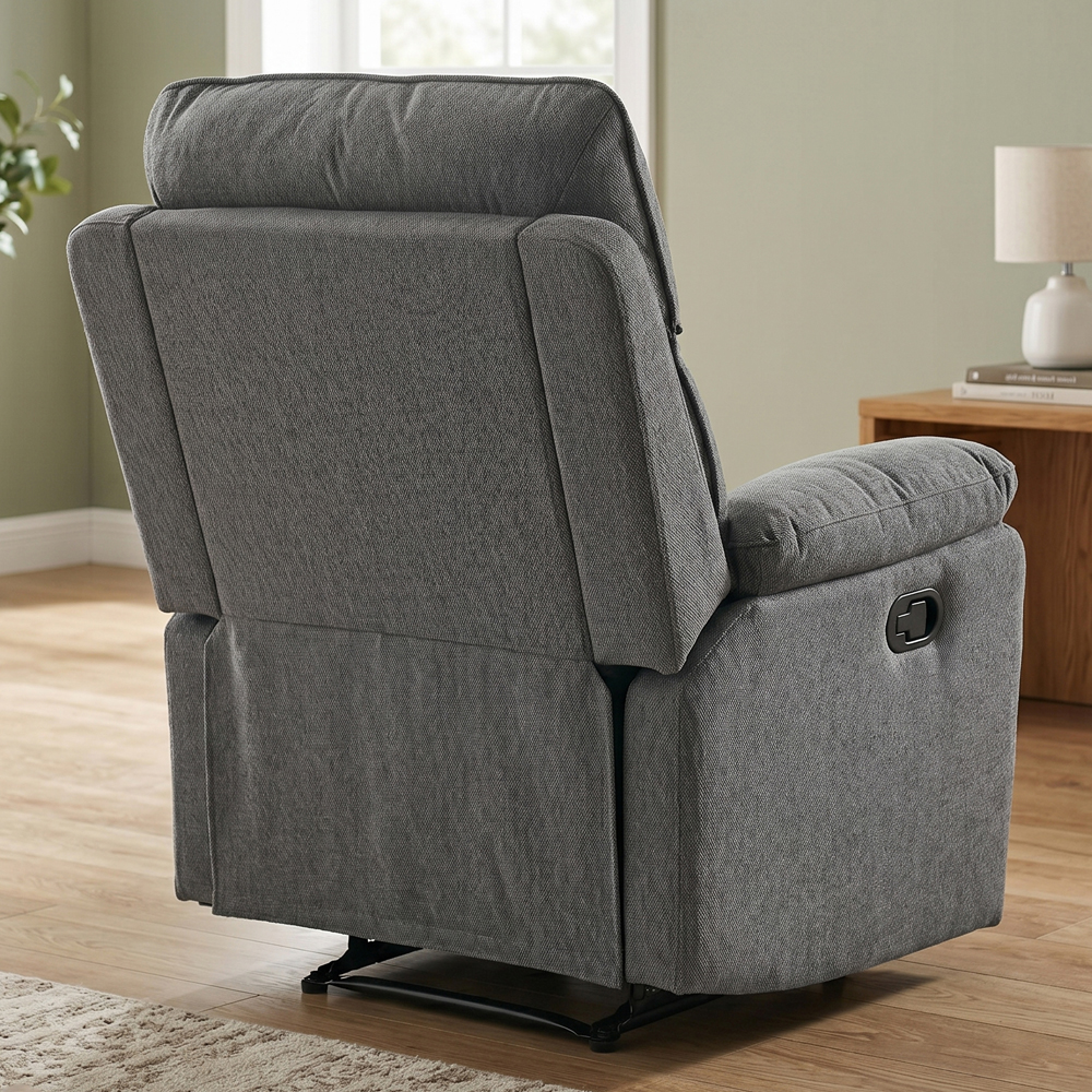 Benvro Fabric Recliner 3+1+1 Seater Sofa Set in Grey