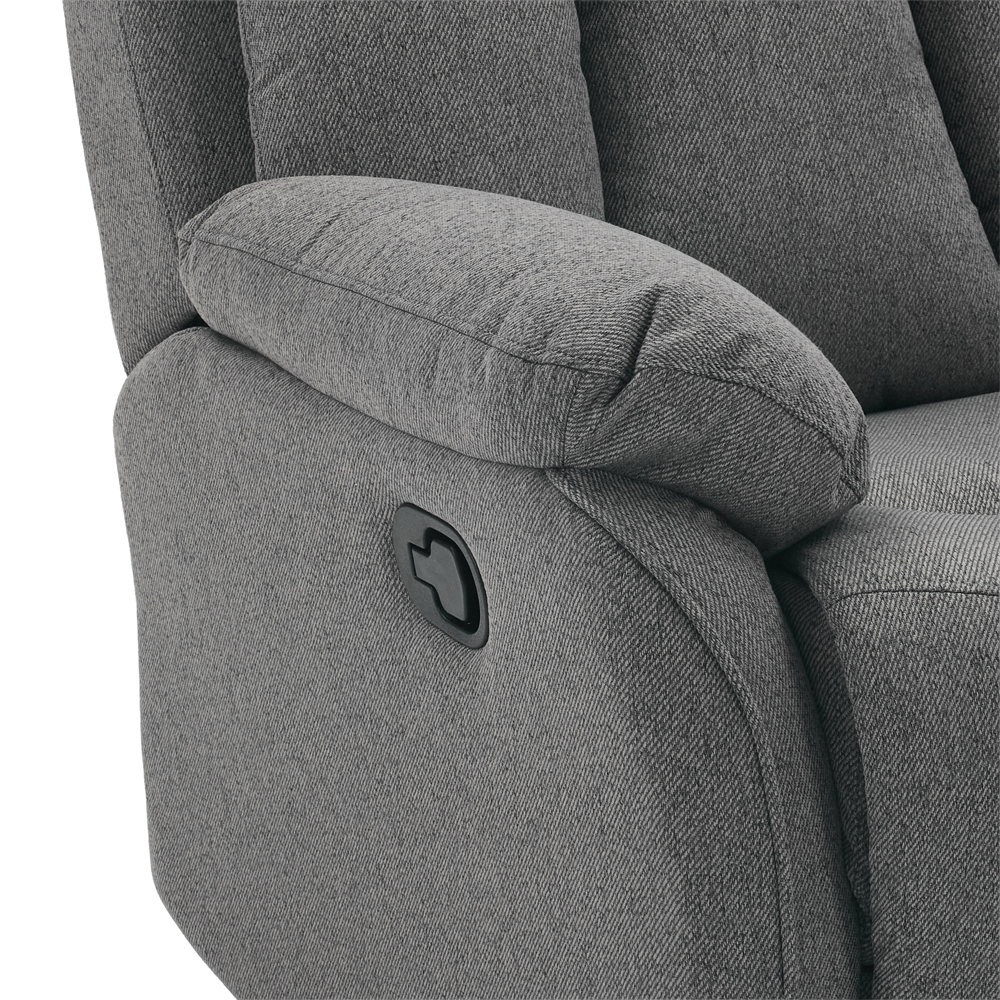 Benvro Fabric Recliner 3+1+1 Seater Sofa Set in Grey