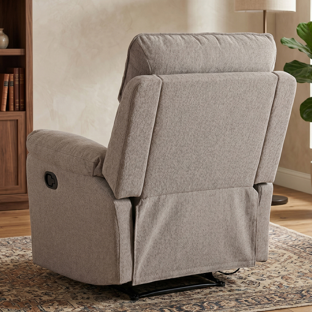 Benvro Fabric Recliner 3+1+1 Seater Sofa Set in Oatmeal