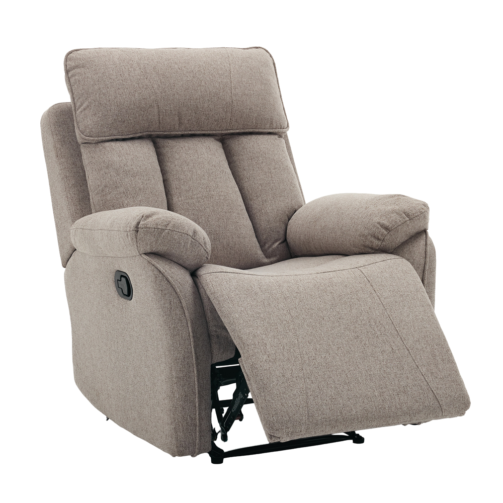 Benvro Fabric Recliner 3+1+1 Seater Sofa Set in Oatmeal
