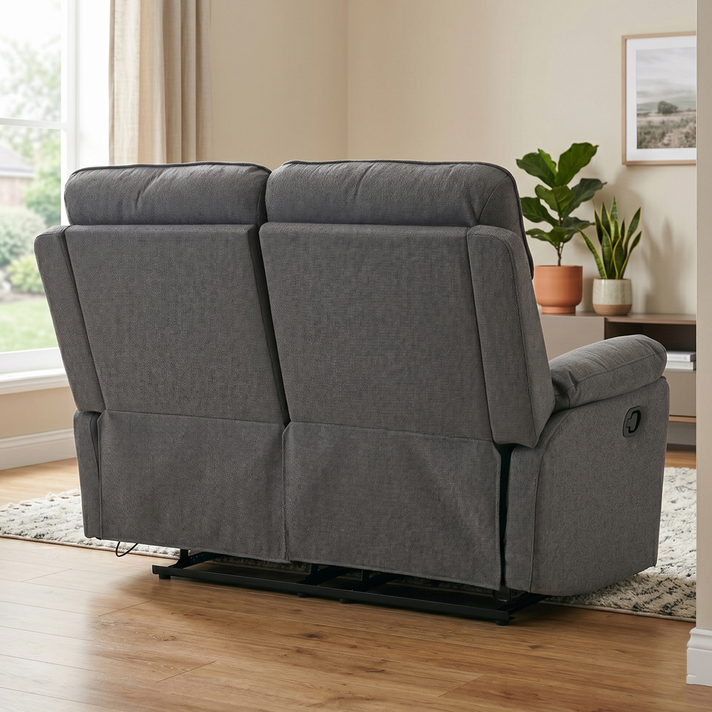 Benvro Fabric Recliner Sofa Suite in Grey