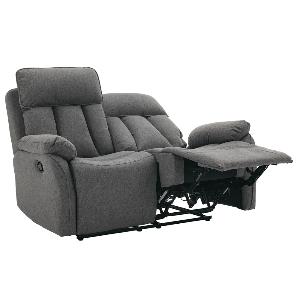 Benvro Fabric Recliner 3+2 Seater Sofa Set in Grey