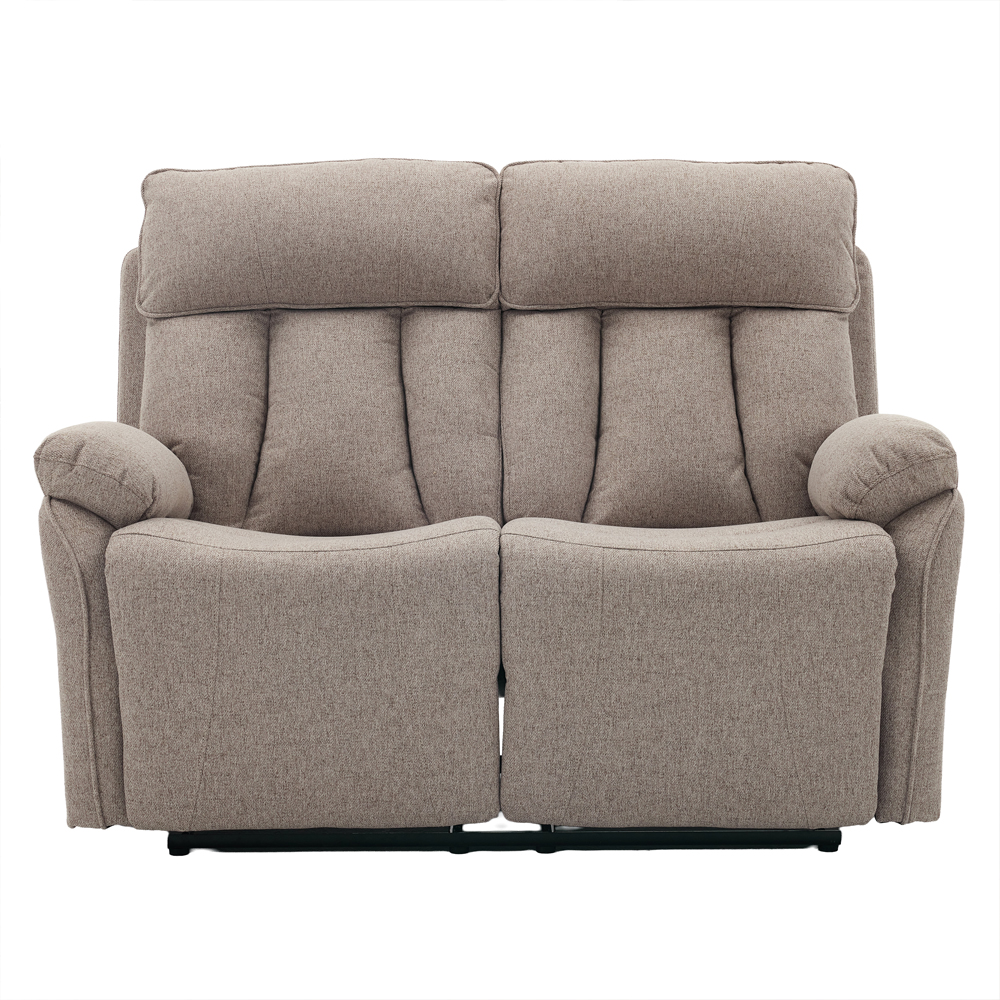 Benvro Fabric Recliner Sofa Suite in Oatmeal