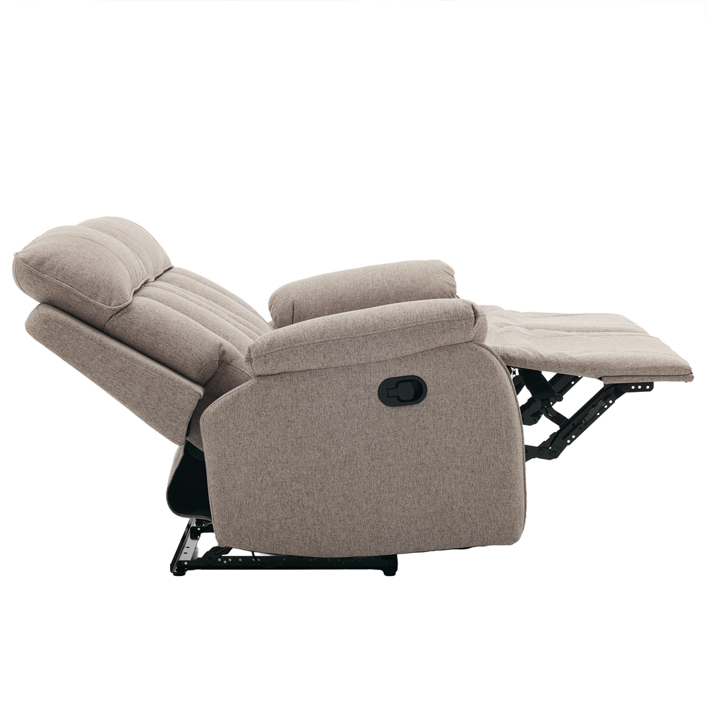 Benvro Fabric Recliner Sofa Suite in Oatmeal