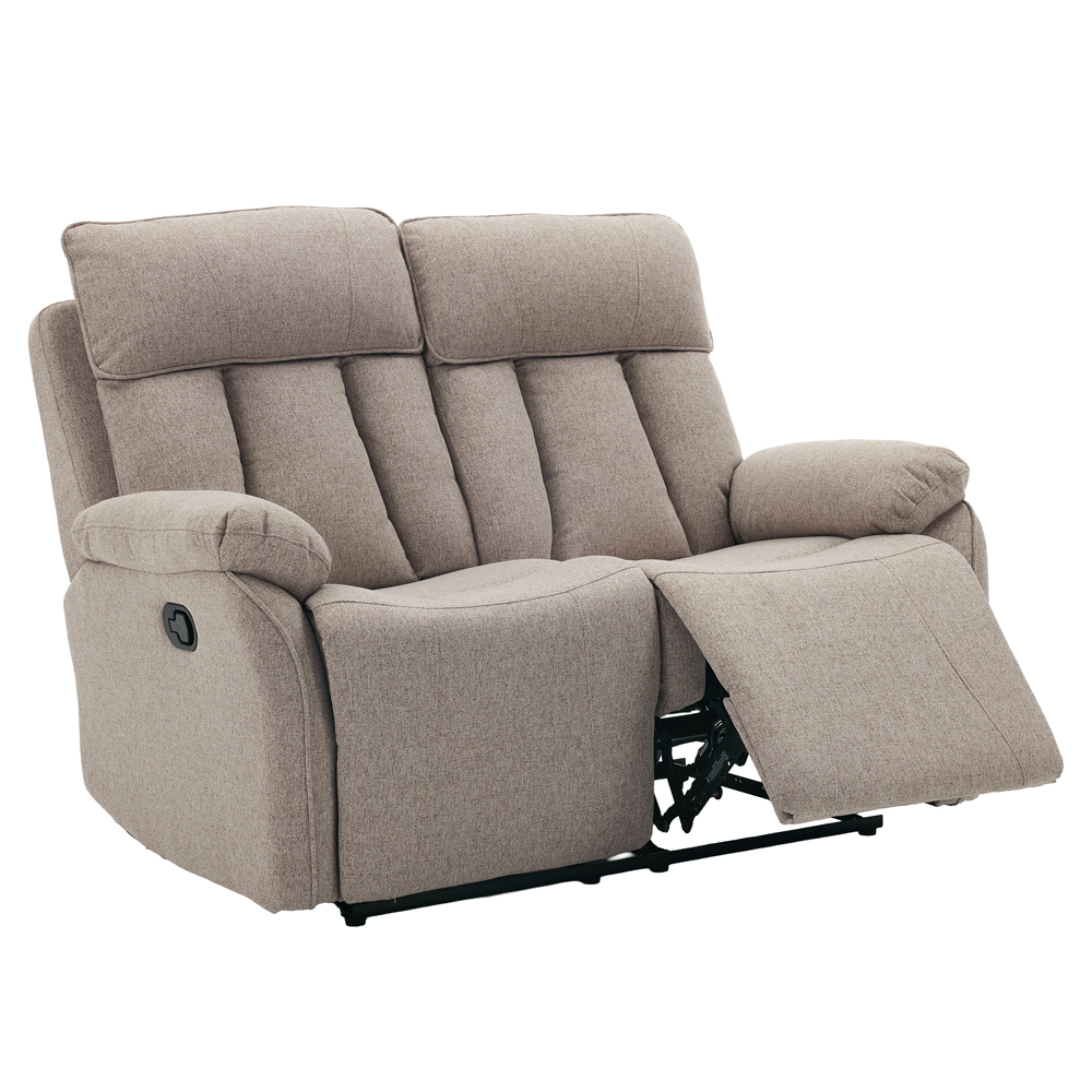Benvro Fabric Recliner Sofa Suite in Oatmeal