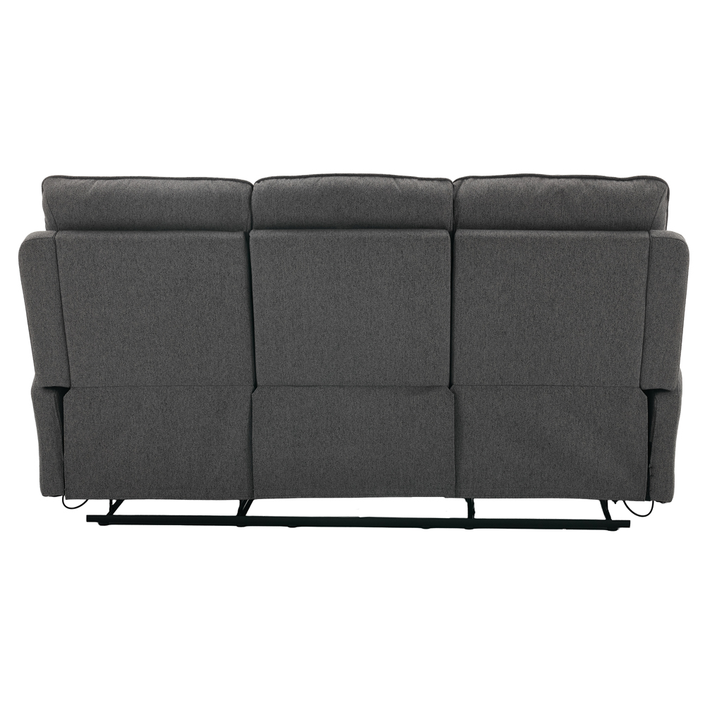 Benvro Fabric Recliner 3+1+1 Seater Sofa Set in Grey