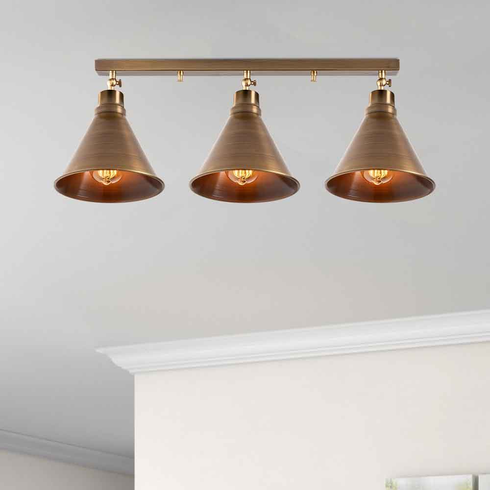 Berceste 3 Light Metal Ceiling Light in Vintage