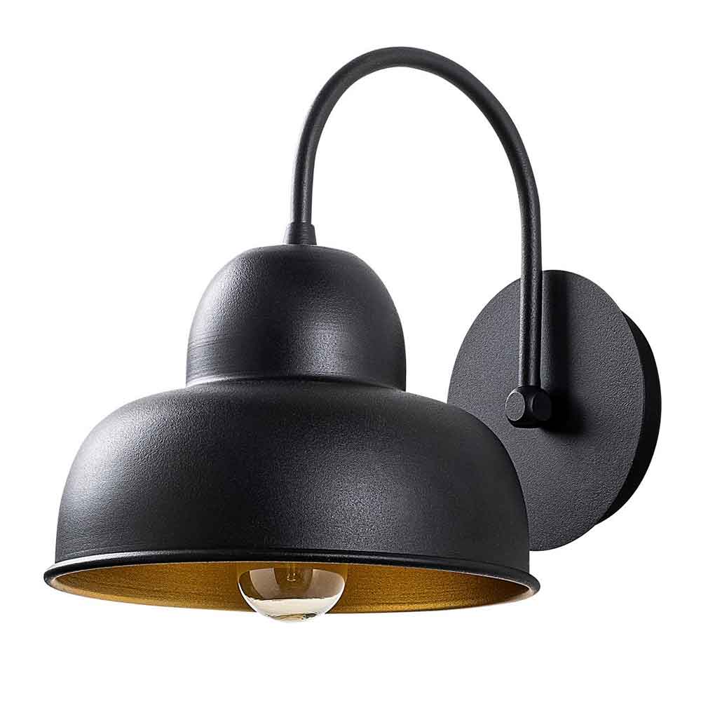 Berceste 3 Light Metal Cone-Shaped Ceiling Light in Black