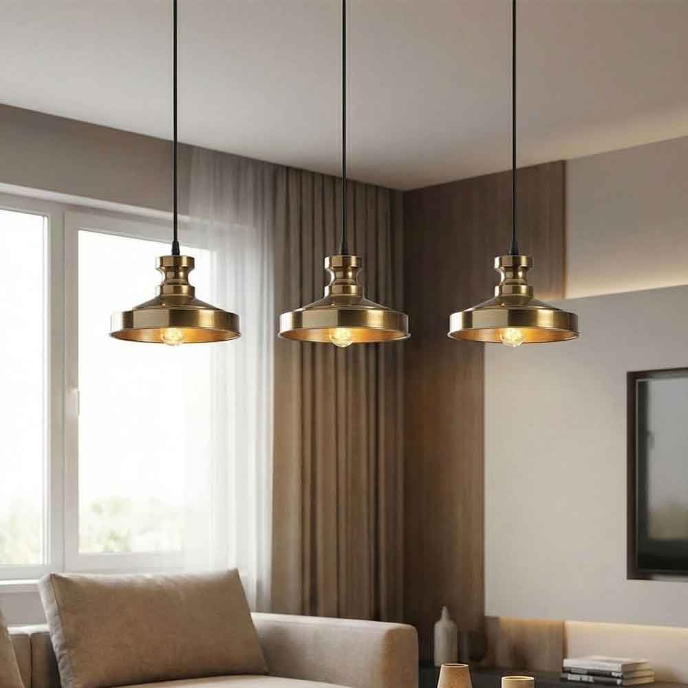 Berceste 3 Lights Vintage Metal Ceiling Pendant Light in Vintage
