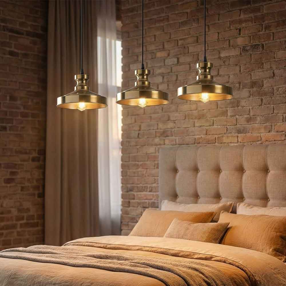 Berceste 3 Lights Vintage Metal Ceiling Pendant Light in Vintage