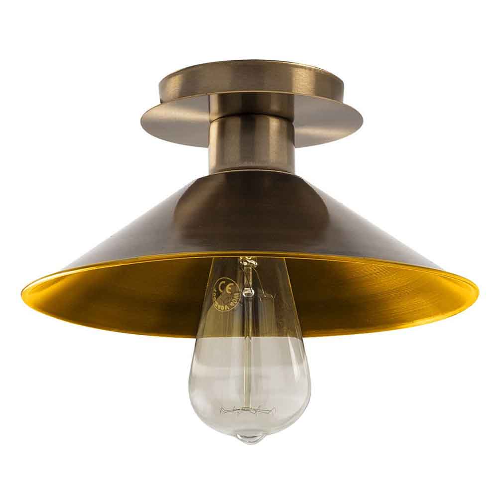 Berceste Cone Metal Ceiling Light in Vintage