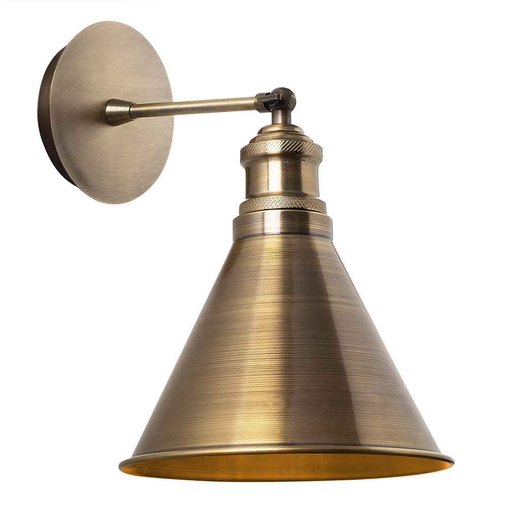 Berceste Metal Barn Shade Wall Lamp in Vintage