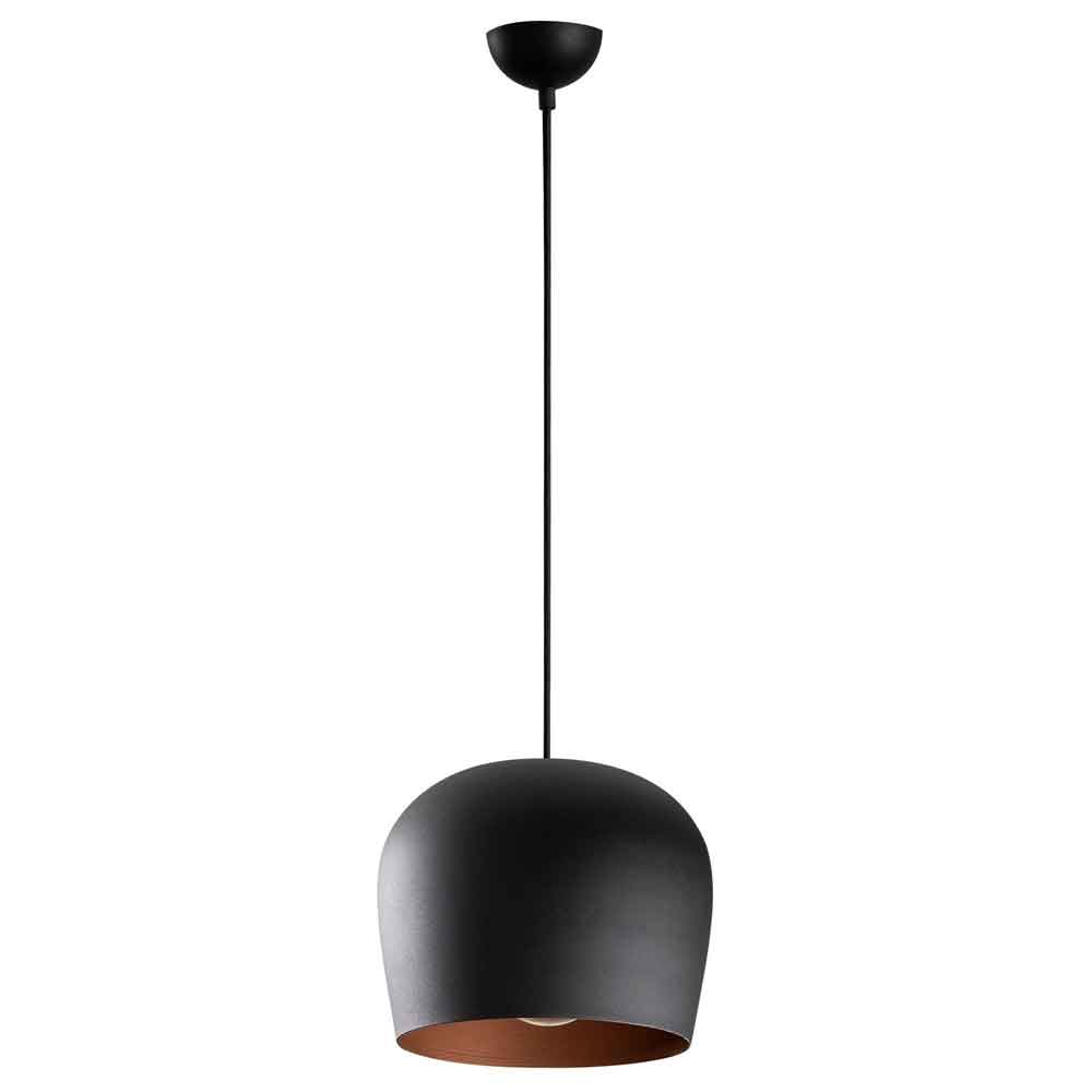 Berceste Metal Bell Ceiling Pendant Light in Black
