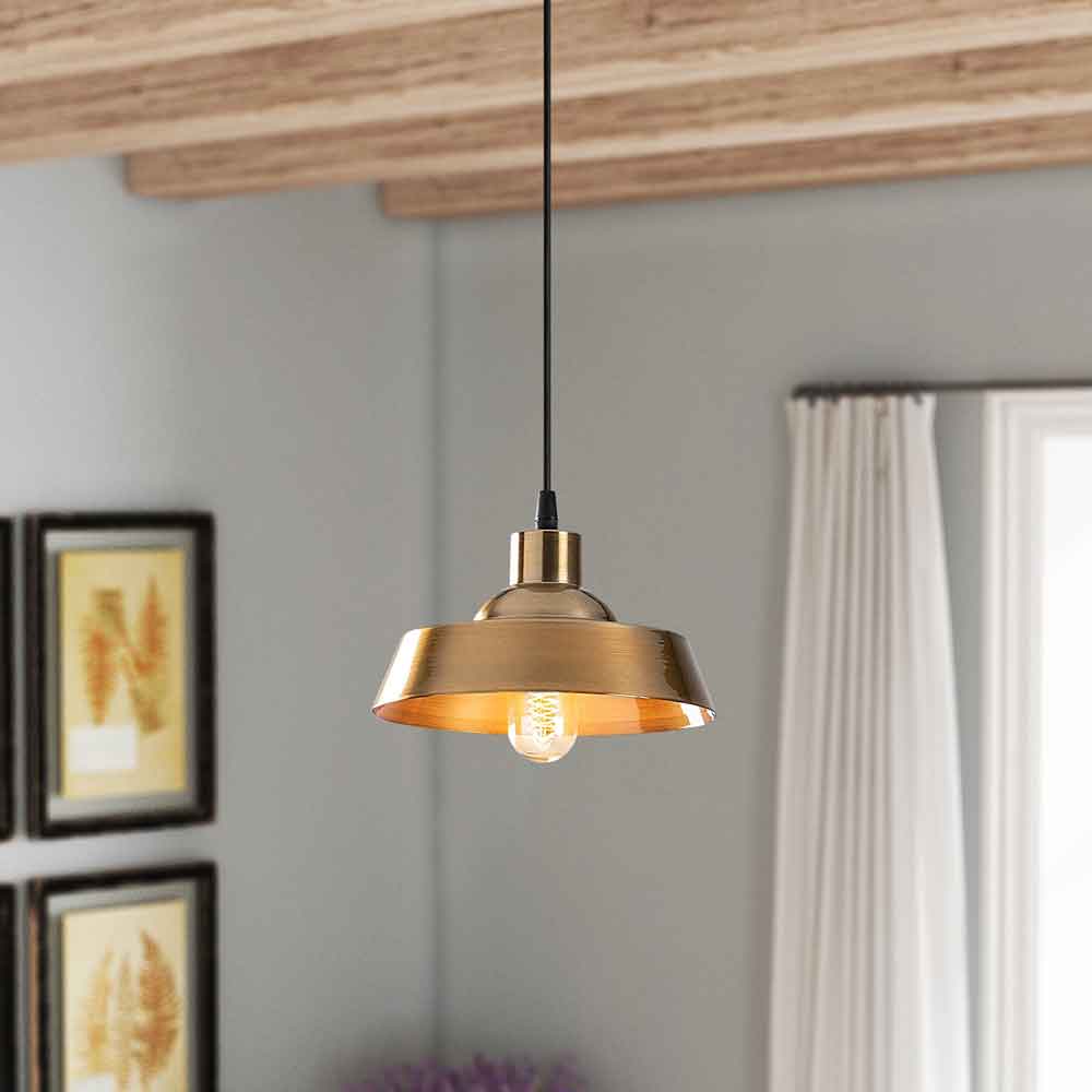 Berceste Metal Ceiling Pendant Light in Gold