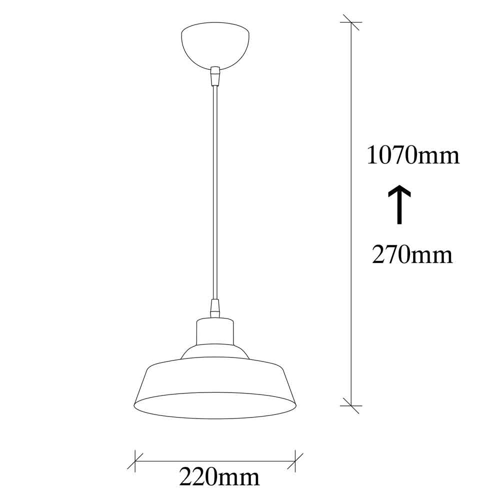 Berceste Metal Ceiling Pendant Light in Gold