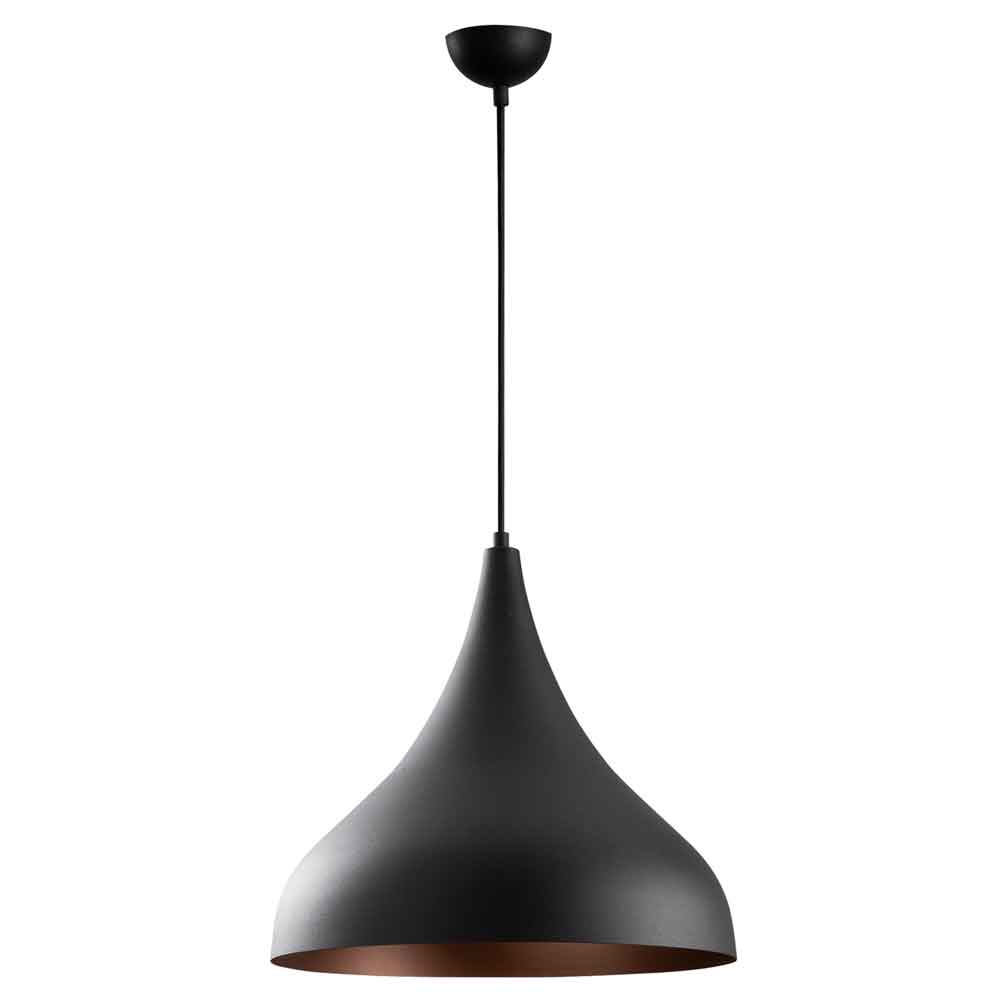 Berceste Metal Ceiling Pendant Light in Matt Black