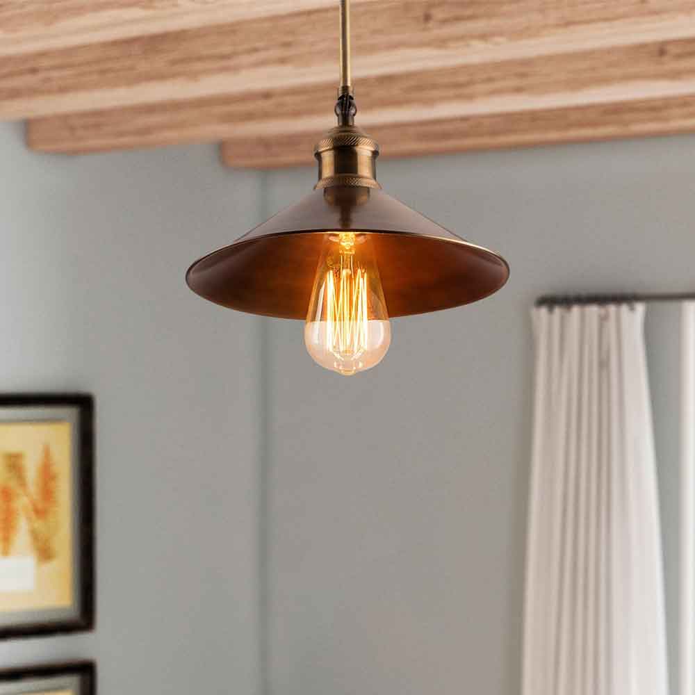 Berceste Metal Ceiling Pendant Light In Vintage
