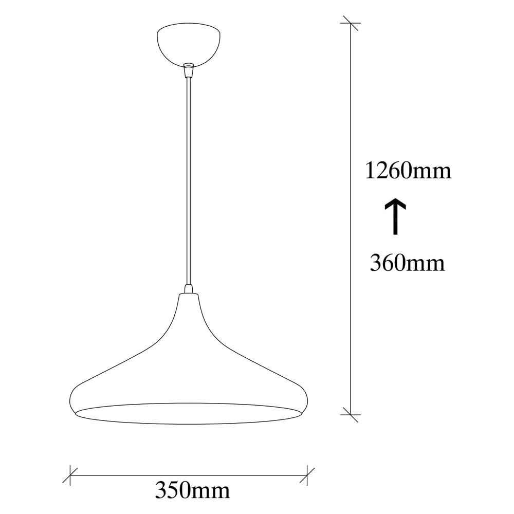 Berceste Metal Dome Ceiling Pendant Light in Silver