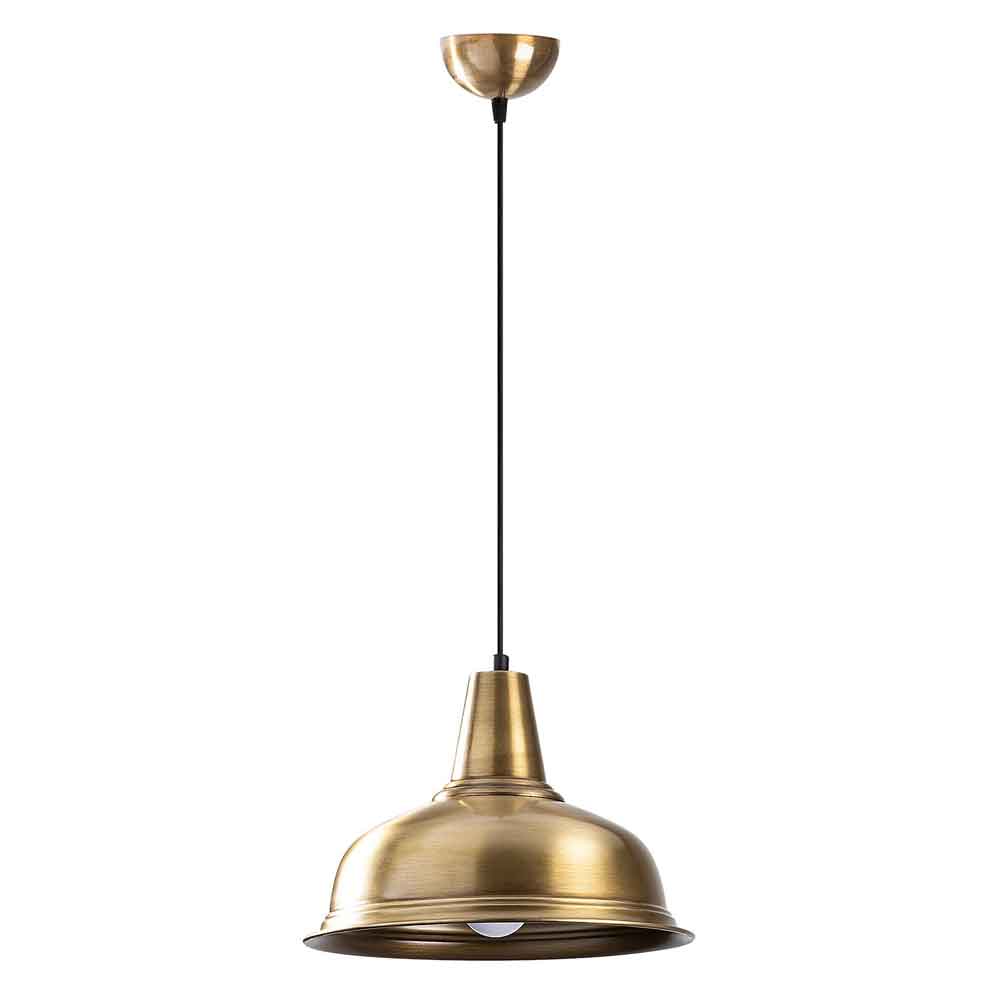 Berceste Metal Hemispherical Ceiling Pendant Light in Gold