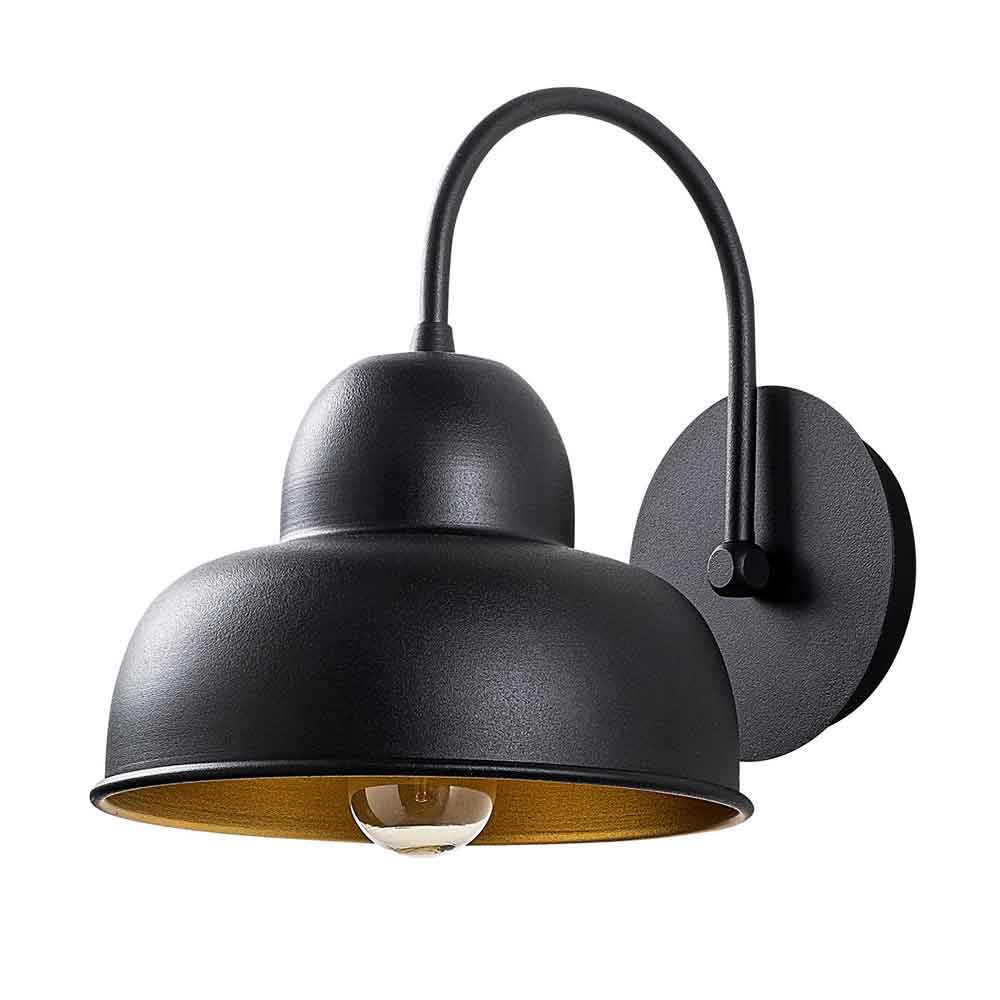 Berceste Metal Wall Light in Black