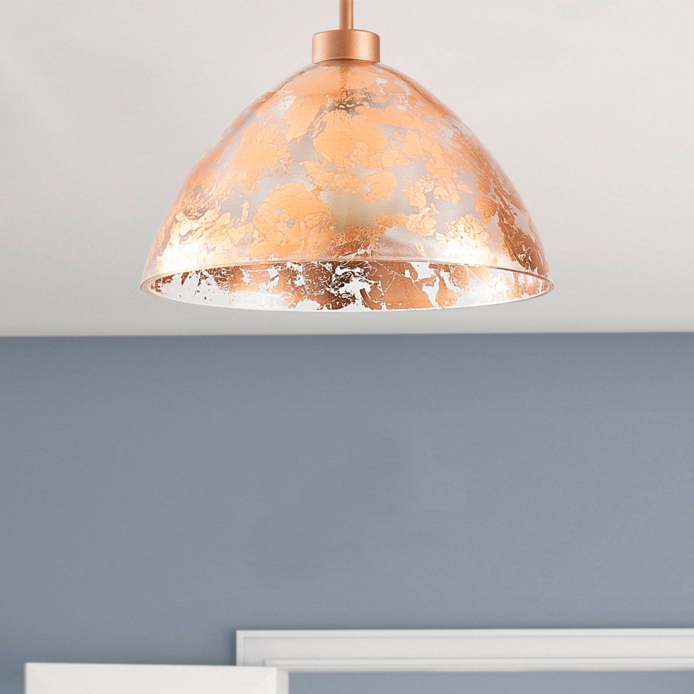 Bergama Metal Ceiling Light in Copper