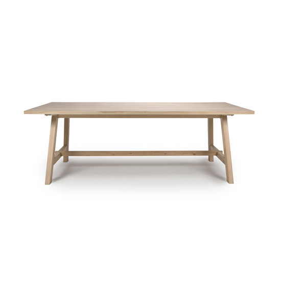 Bergen Wooden Small Dining Table In Oak FiF