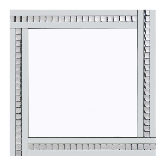 Read more about Berit classic triple bar wall mirror in crystal and silver