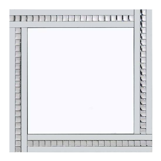 Product photograph of Berit Classic Triple Bar Wall Mirror In Crystal And Silver from Furniture in Fashion