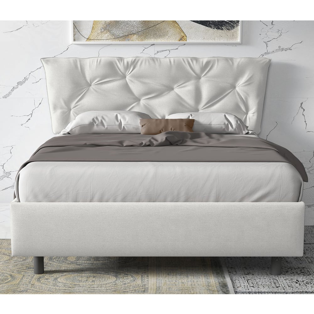Product photograph of Berkeley Fabric Small Double Bed In Ice from Furniture in Fashion