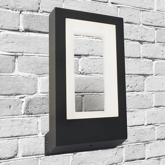 Product photograph of Berlin Led Outdoor Wall Light In Dark Grey from Furniture in Fashion