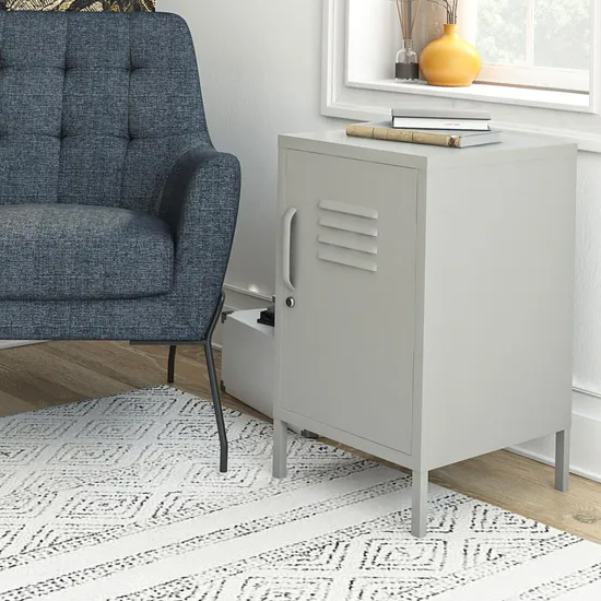 Read more about Berlin metal locker storage cabinet with 1 door in taupe