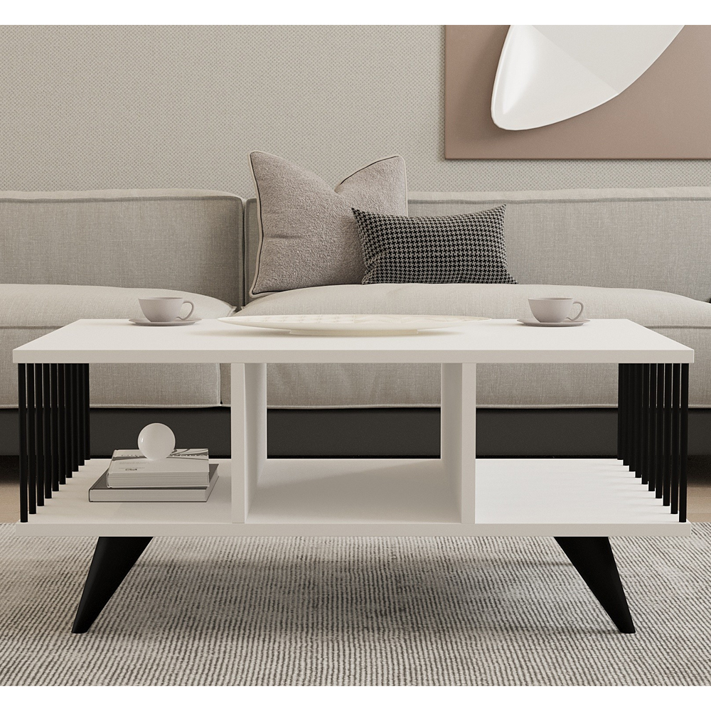 Bert Wooden Coffee Table in White