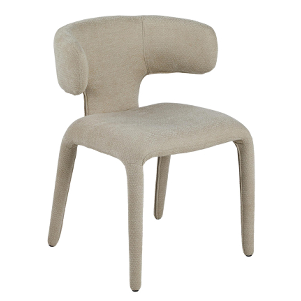 Berwick Beige Fabric Dining Chairs in Pair