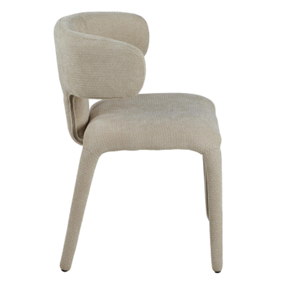 Berwick Beige Fabric Dining Chairs in Pair