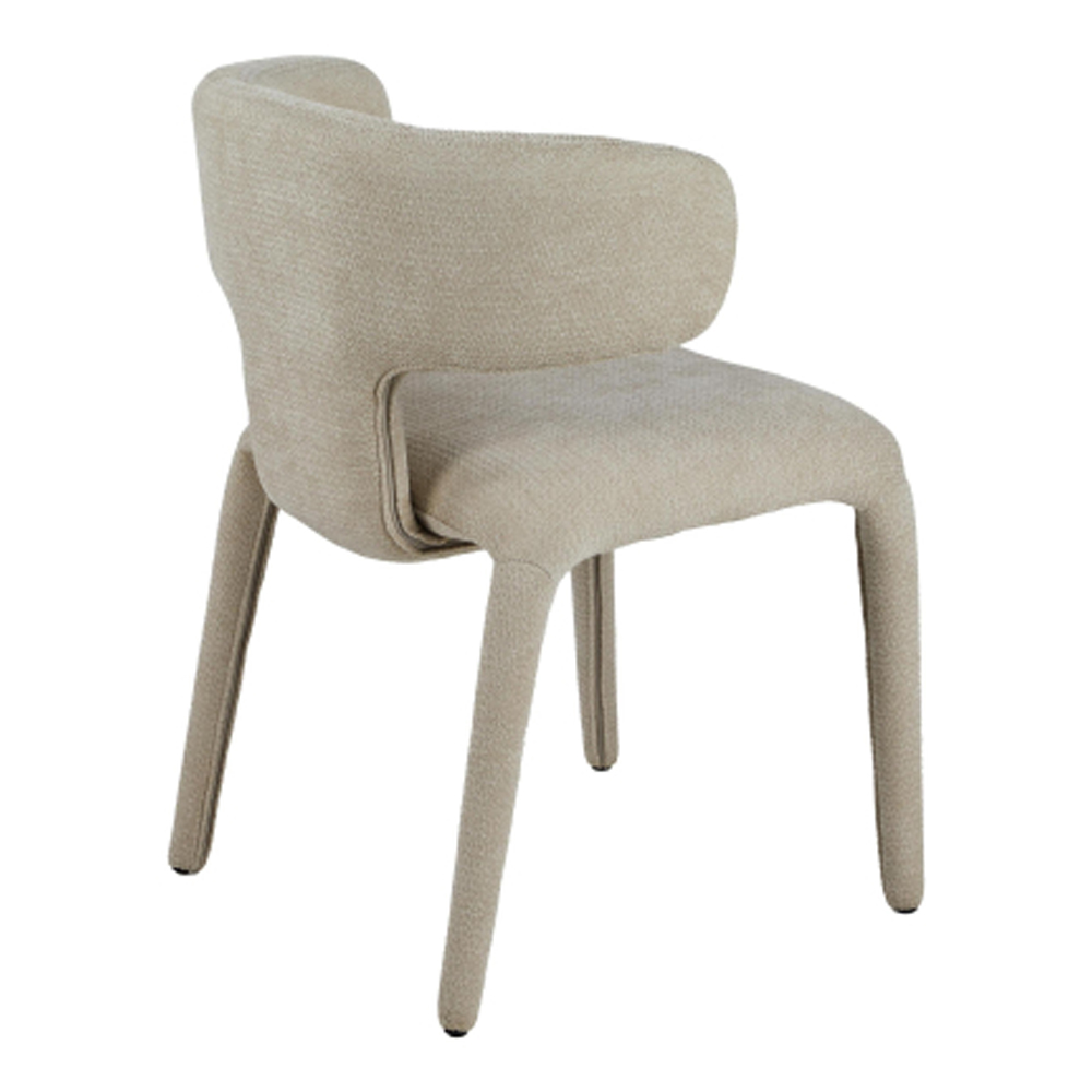 Berwick Beige Fabric Dining Chairs in Pair