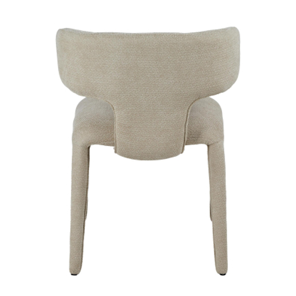 Berwick Beige Fabric Dining Chairs in Pair