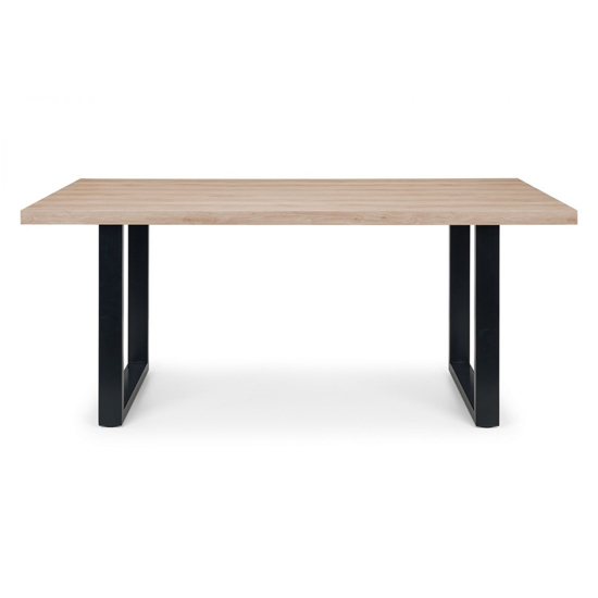 Bacca Rectangular Wooden Dining Table In Oak